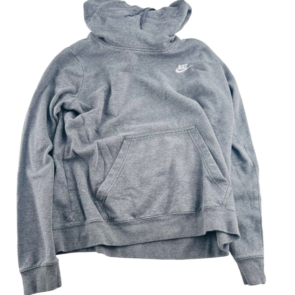 Nike Blue Label Cowl Neck Hoodie Sweatshirt size‎ Large Gray